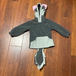 Gray Little Fox Hoodie Size 2T